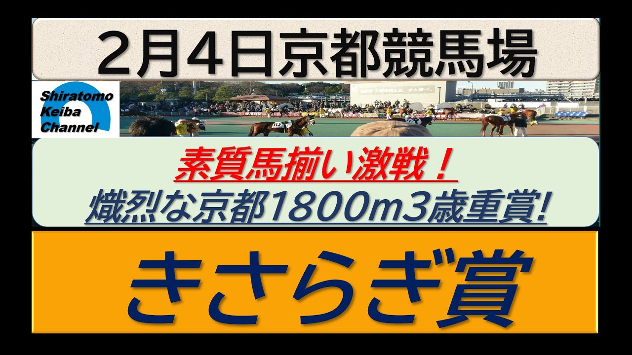 【競馬予想】GⅢきさらぎ賞！～２０２４年２月４日 京都競馬場 ：２－８