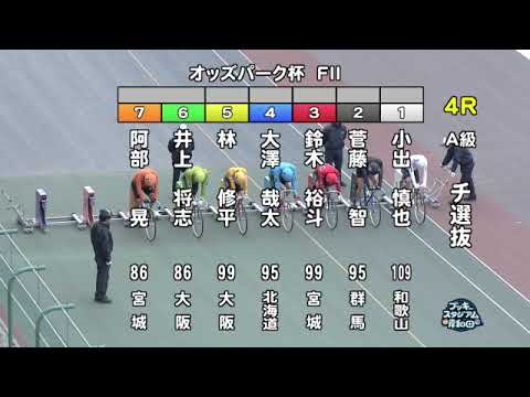【岸和田競輪場】令和６年１月31日 4R オッズパーク杯 FⅡ　３日目【ブッキースタジアム岸和田】