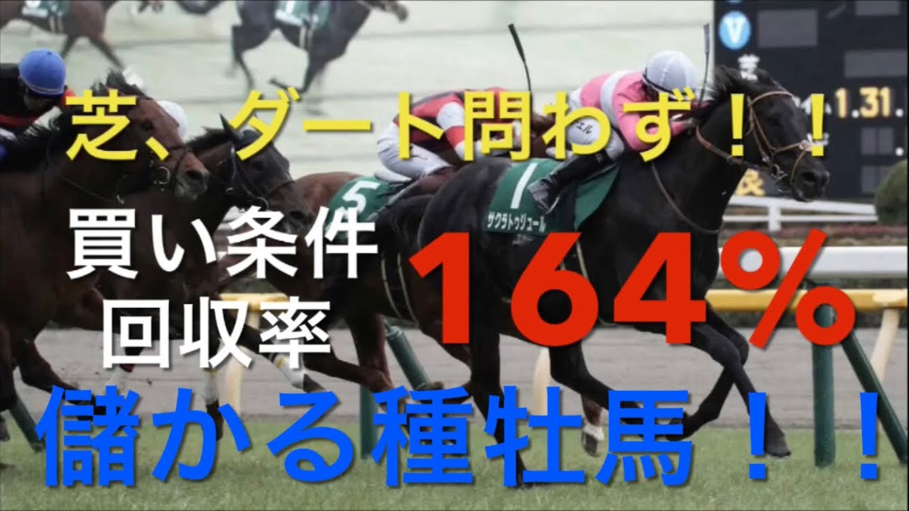 【競馬】周回コースで儲かる種牡馬【競馬検証】