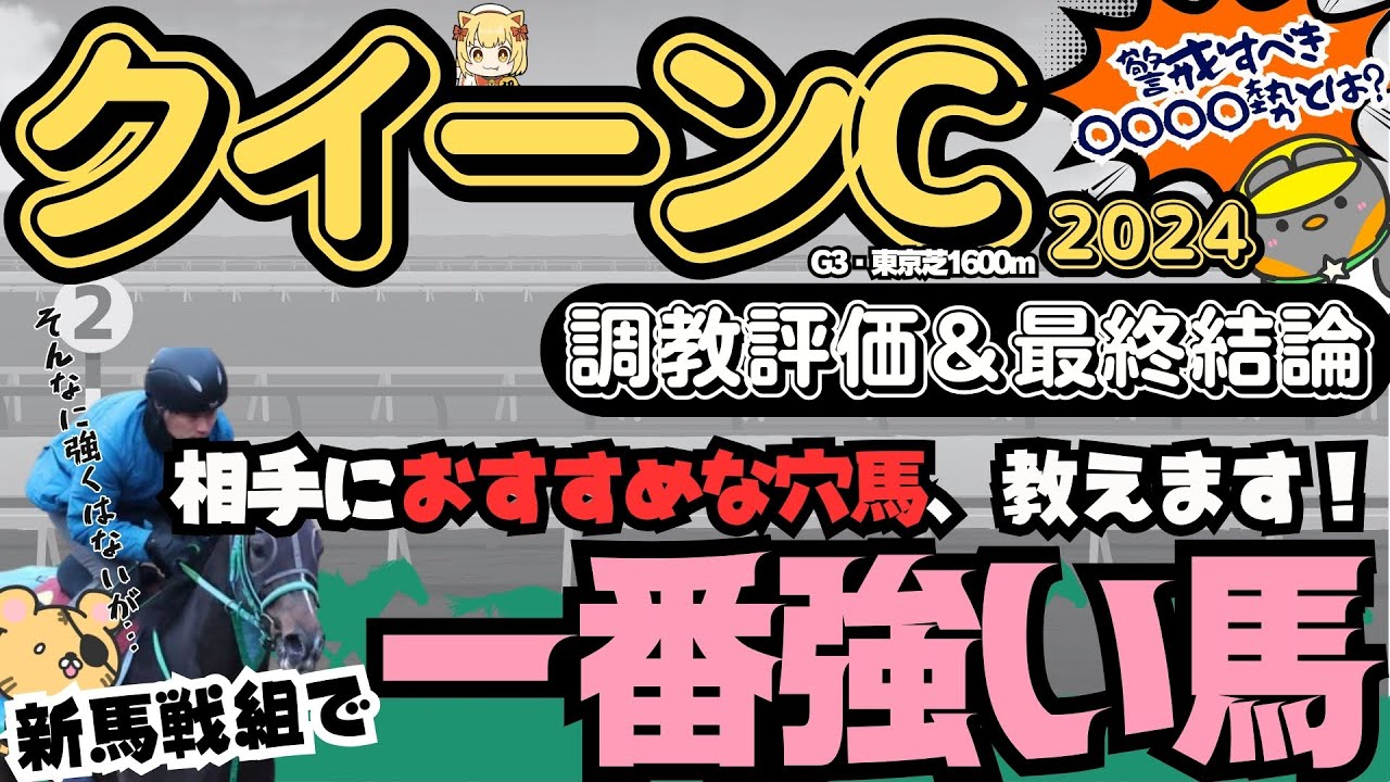 【クイーンC調教診断＆最終結論】サフィラの実力が怪しいので、不当評価の穴馬、新馬戦組の中で狙うべき馬を考えてみよう！【競馬予想2024】