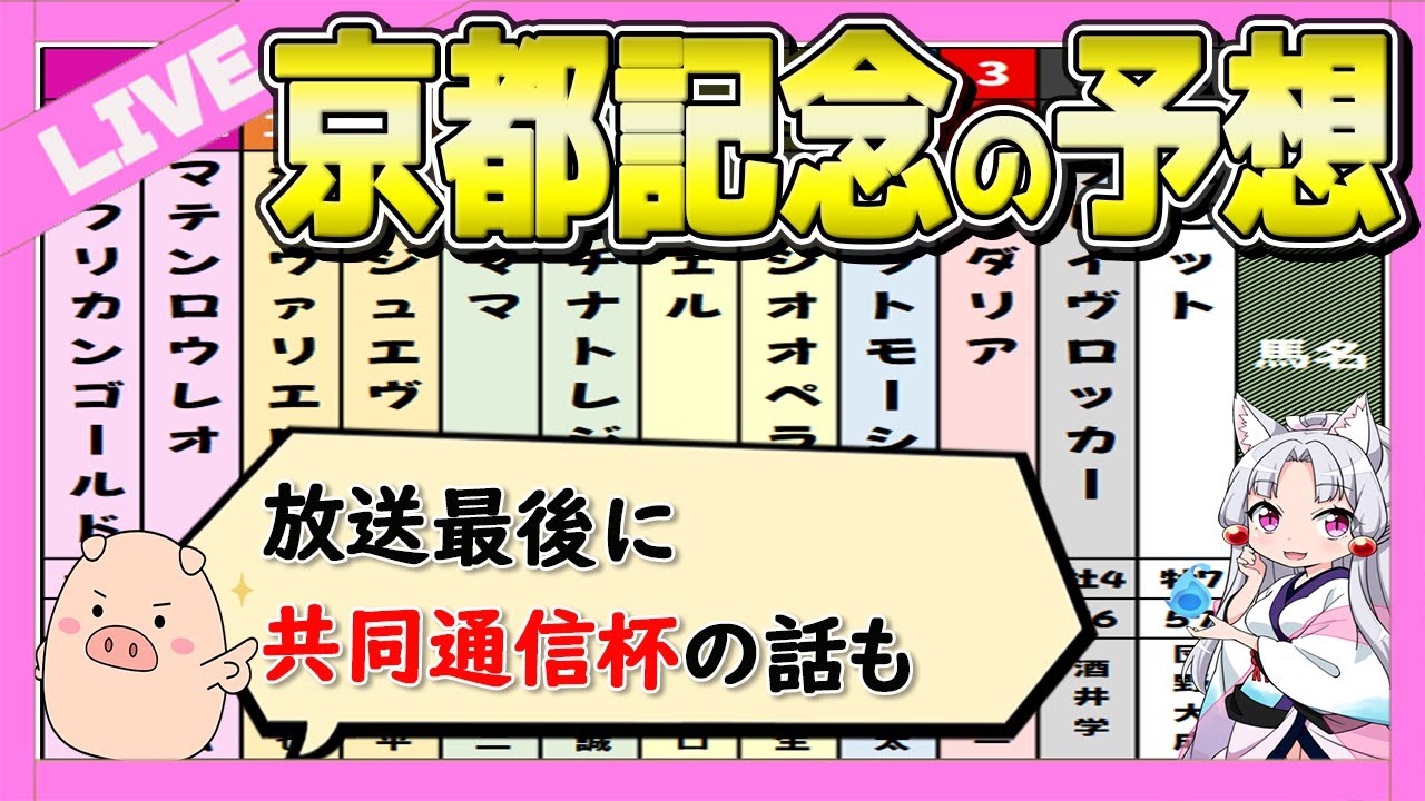 京都記念の予想公開ライブ【まともに乗れる騎手が居ない】