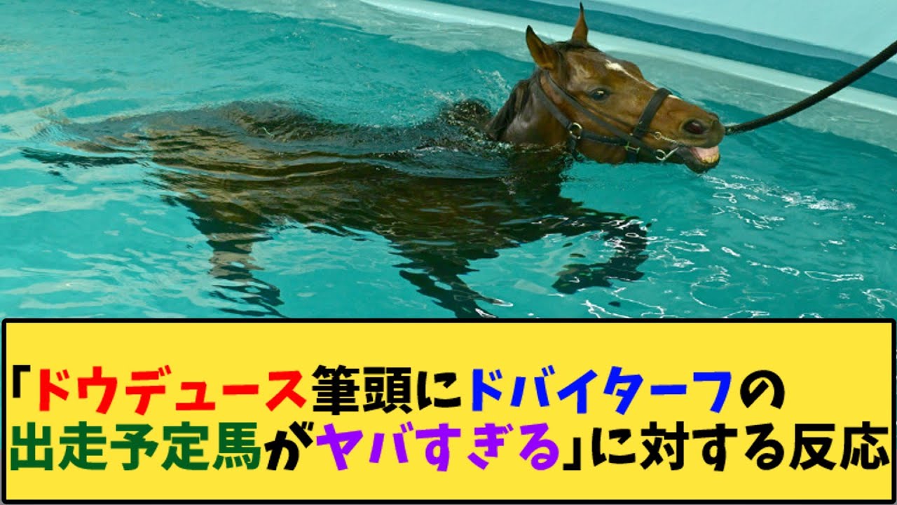【競馬】「ドウデュース筆頭にドバイターフの出走予定馬がヤバすぎる」に対する反応【反応集】