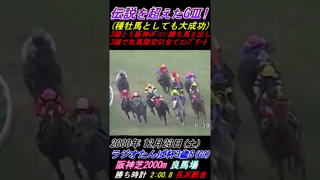 【ダビスタのような伝説G3！】上位3頭が翌春3歳牡馬G1総なめ！秋はジャパンカップ芝ダート両制覇！ ラジオたんぱ杯(G3･2000年) #ダビスタ #アグネスタキオン #ジャングルポケット #クロフネ