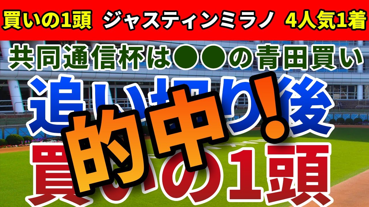 共同通信杯2024 追い切り後【買いの1頭】公開！前走内容から最も狙うべき１頭とは？人気の一角を切り、少点数で大勝負