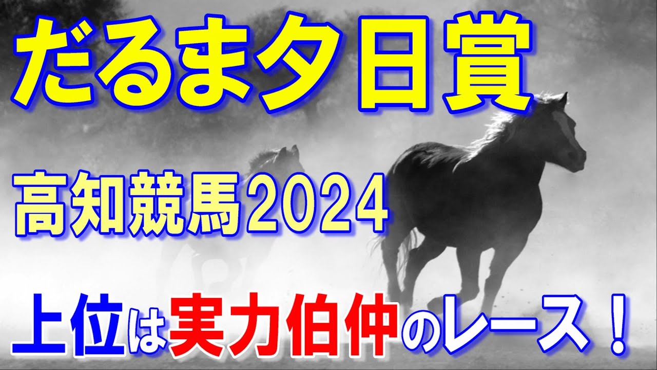 だるま夕日賞２０２４【高知競馬予想】高知の一流馬が揃い実力伯仲！？