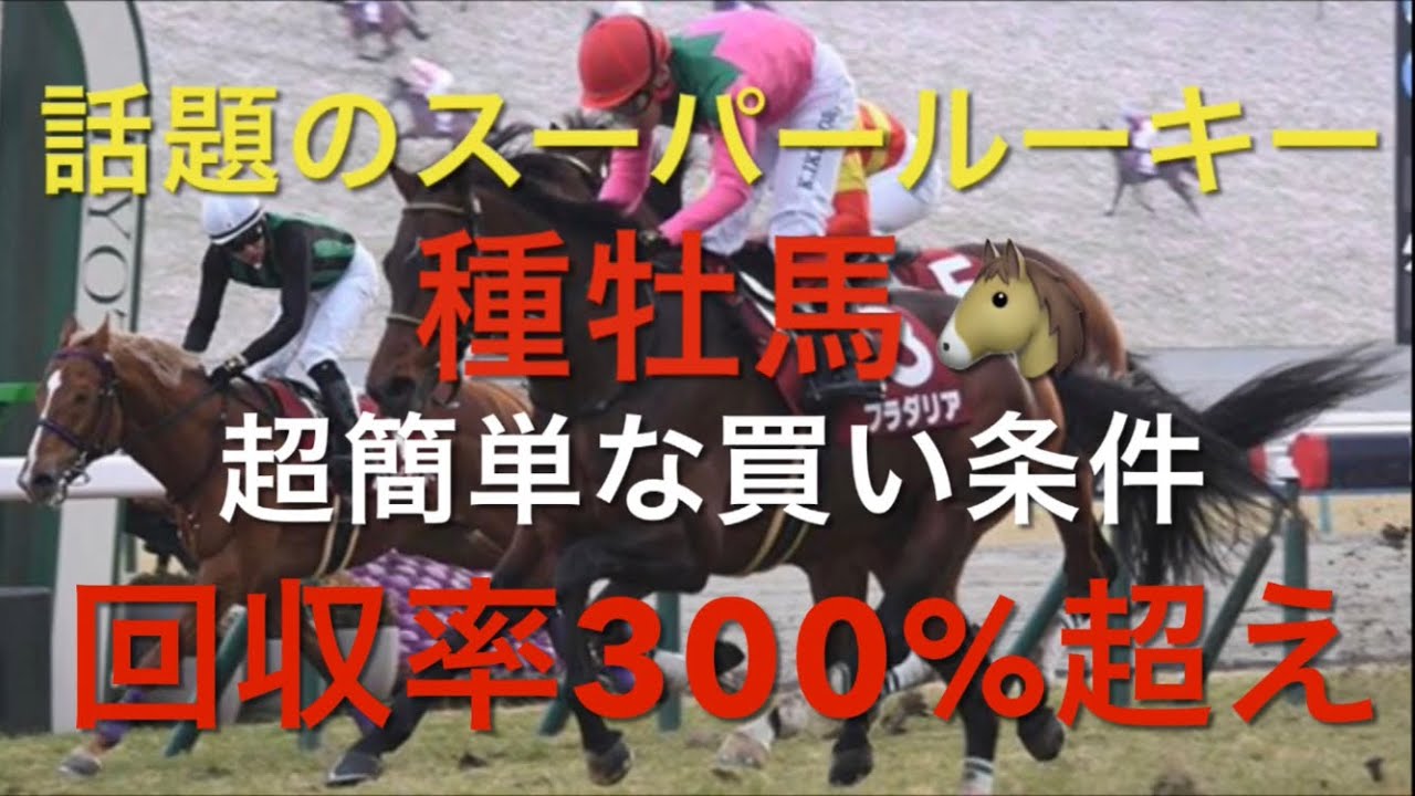【競馬】期待の新種牡馬🐴めっちゃ儲かる買い条件【競馬検証】