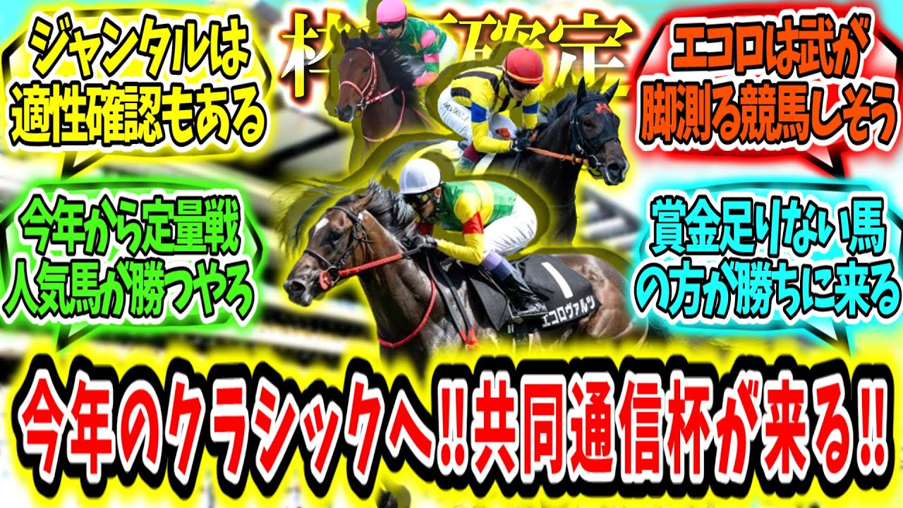 『【枠順確定】弾みをつけてクラシックへ‼共同通信杯が来る‼』に対するみんなの反応【競馬の反応集】