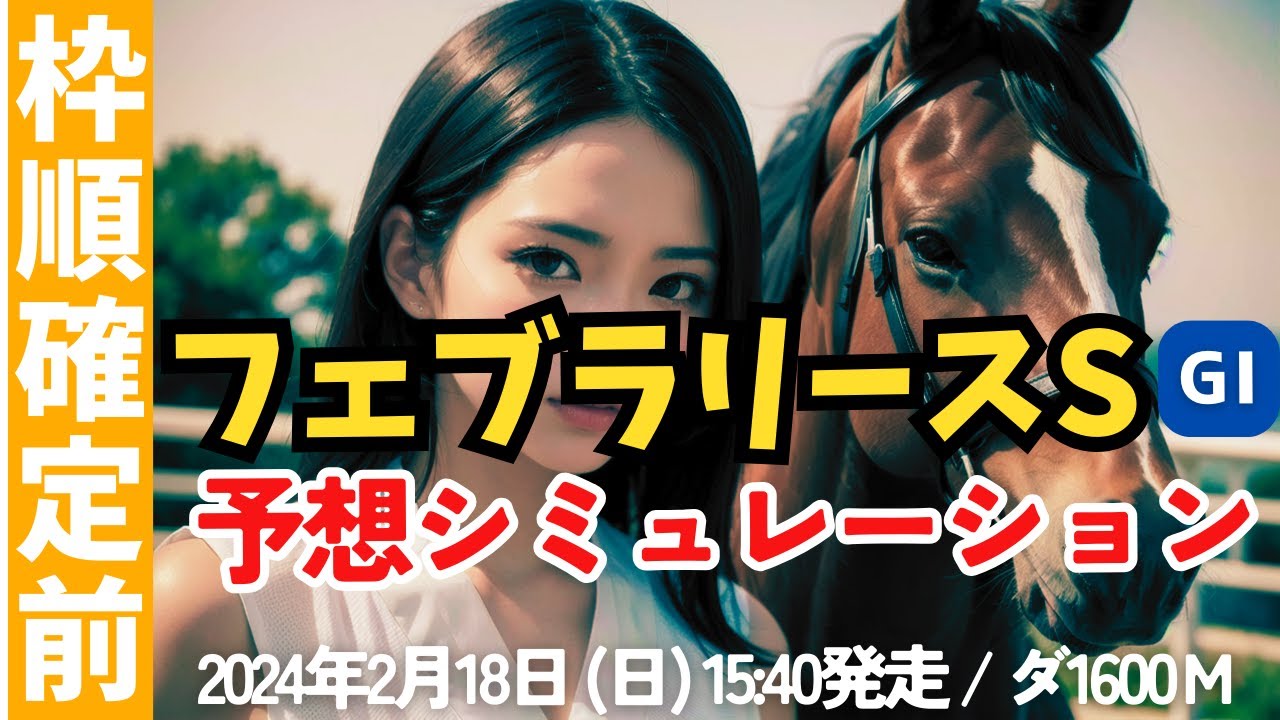 【フェブラリーステークス2024】枠確定前シミュレーション