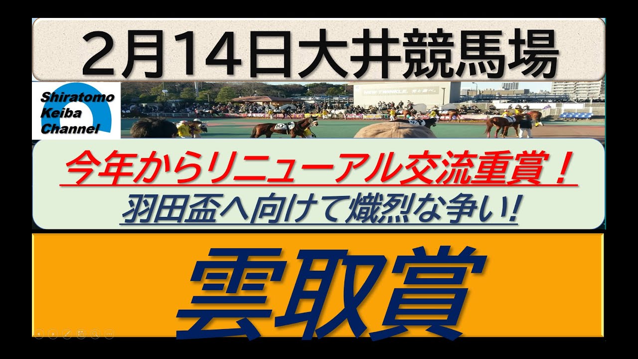 【競馬予想】JpnⅢ雲取賞！～２０２４年２月１４日 大井競馬場 ：２－３０