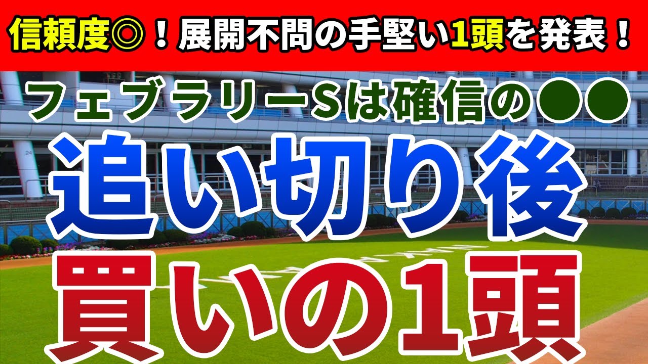 フェブラリーステークス2024 追い切り後【買いの1頭】公開！組み合わせから予測できる意外な展開は？過少評価の必要はない実力馬を発表！