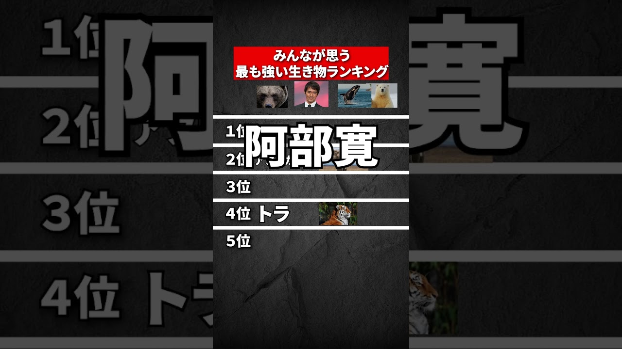 最強生物ランキング〜みんなが強いと思っている生物〜