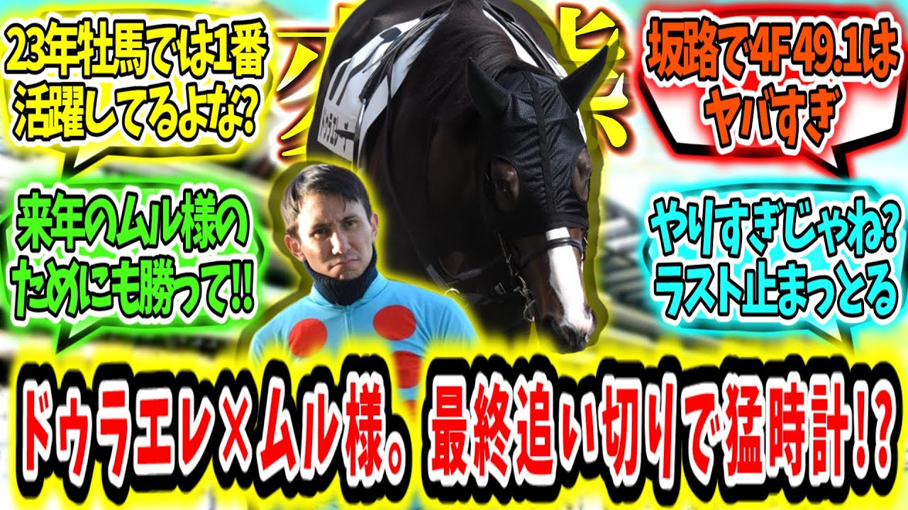 『ドゥラエレーデ、フェブラリーS坂路最終追い切りで猛時計‼』に対するみんなの反応【競馬の反応集】