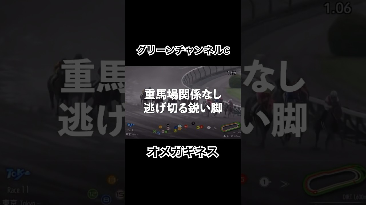 【オメガギネス】重馬場だろうと関係なし逃げ切る脚で東海ステークス制覇なるか#競馬 #東海ステークス #オメガギネス