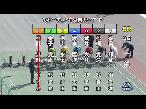 【岸和田競輪場】令和６年２月７日 6R スポニチ創刊75周年記念　サテライト湖南カップ FⅠ　３日目【ブッキースタジアム岸和田】