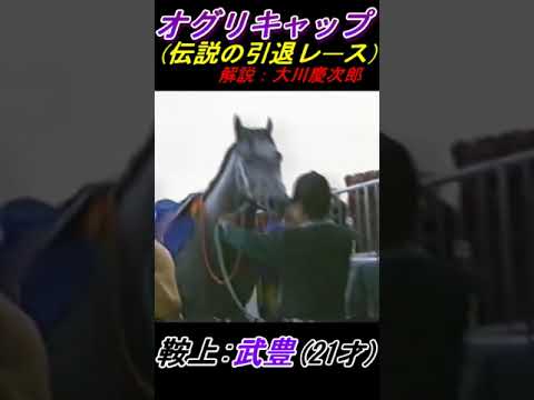 【めちゃ×2イケてるッ!】武豊がオグリキャップの馬上から鞭を投げる！ 有馬記念(G1･1990年) #shorts #武豊 #オグリキャップ