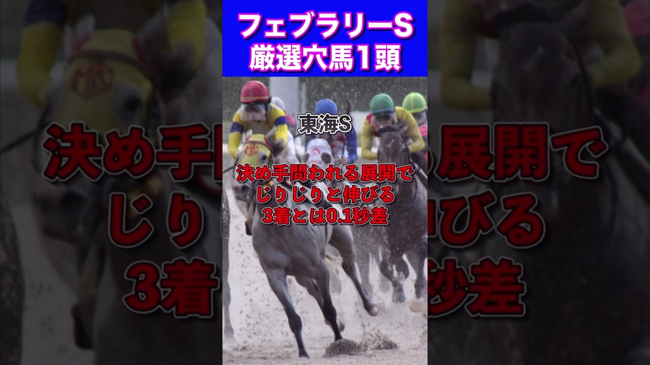 【フェブラリーS2024厳選穴馬1頭】ペプチドナイル11人気1着🔥