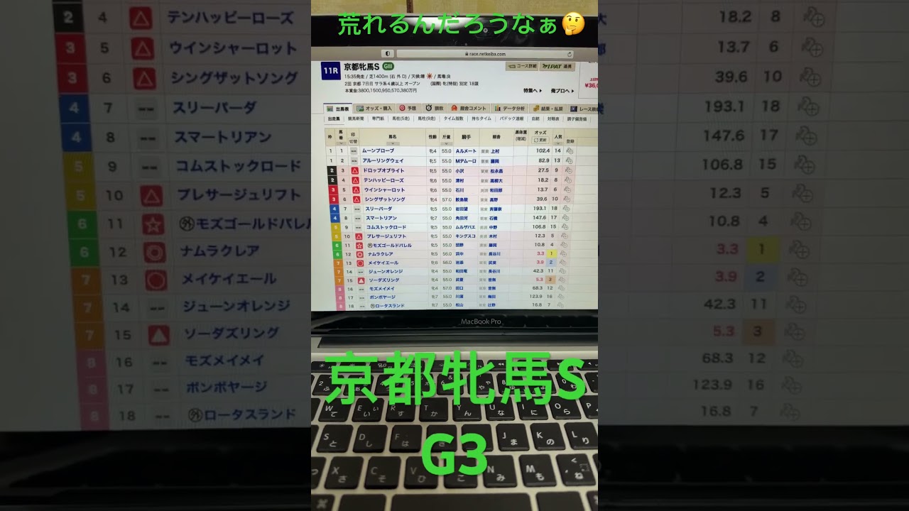2024 京都牝馬S 予想と買い目　#競馬　#競馬予想　#京都　#京都牝馬ステークス