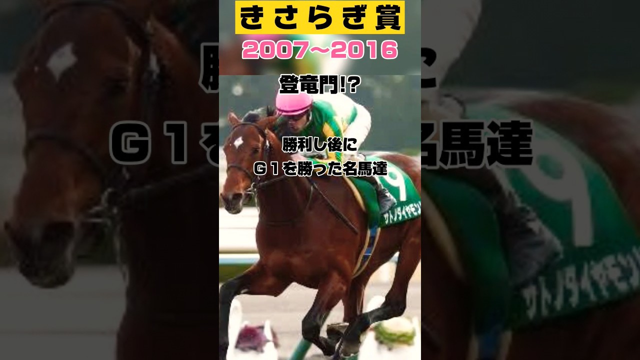 きさらぎ賞2007年〜2016年 登竜門!?勝利し後にＧ１を勝った名馬達