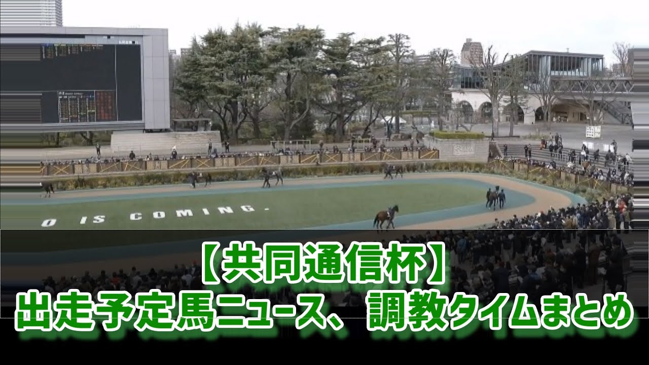 【共同通信杯】朝日杯FS・1,2着馬が参戦！　／　出走予定馬ニュース、調教タイムまとめ