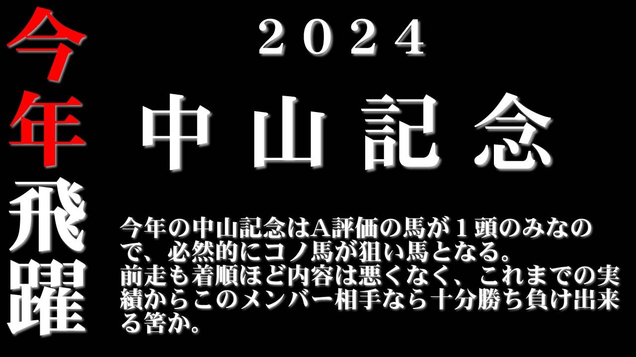 【ゼロ太郎】「中山記念2024」出走予定馬・予想オッズ・人気馬見解