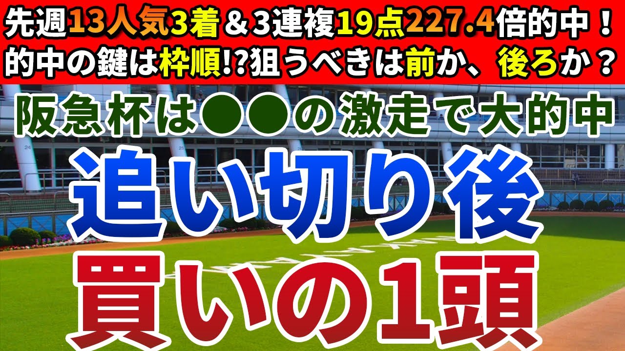 阪急杯2024 追い切り後【買いの1頭】公開！アサカラキングの外枠がもつ意味とは？条件好転で好走するおいしい１頭を発表！