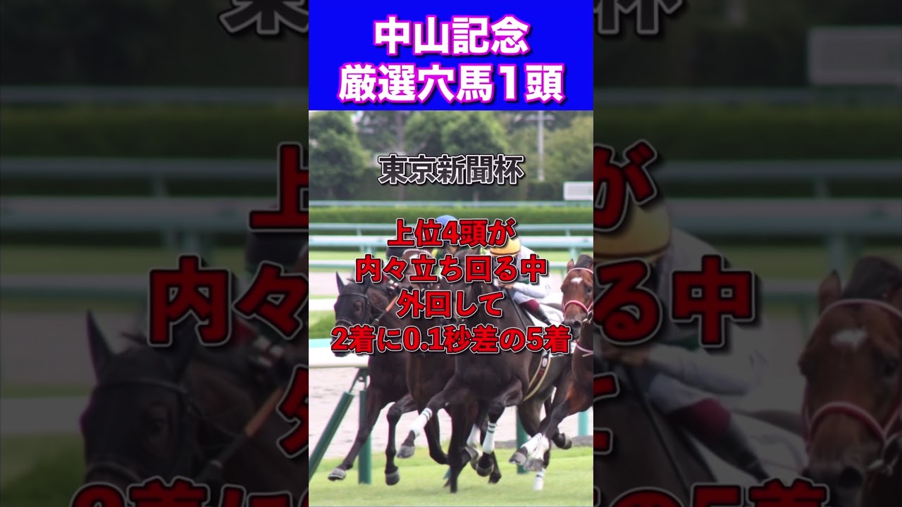 【中山記念2024厳選穴馬1頭】マテンロウスカイ7人気1着🔥