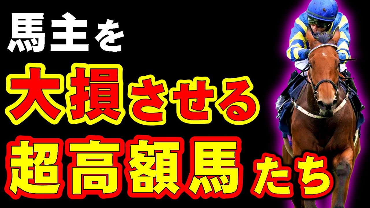 【破産】馬主に大損をさせる超高額馬たち・・・