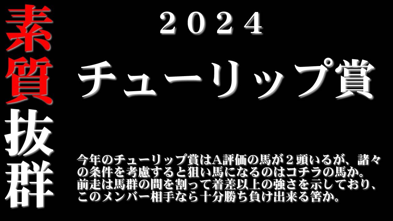 【ゼロ太郎】「チューリップ賞2024」出走予定馬・予想オッズ・人気馬見解