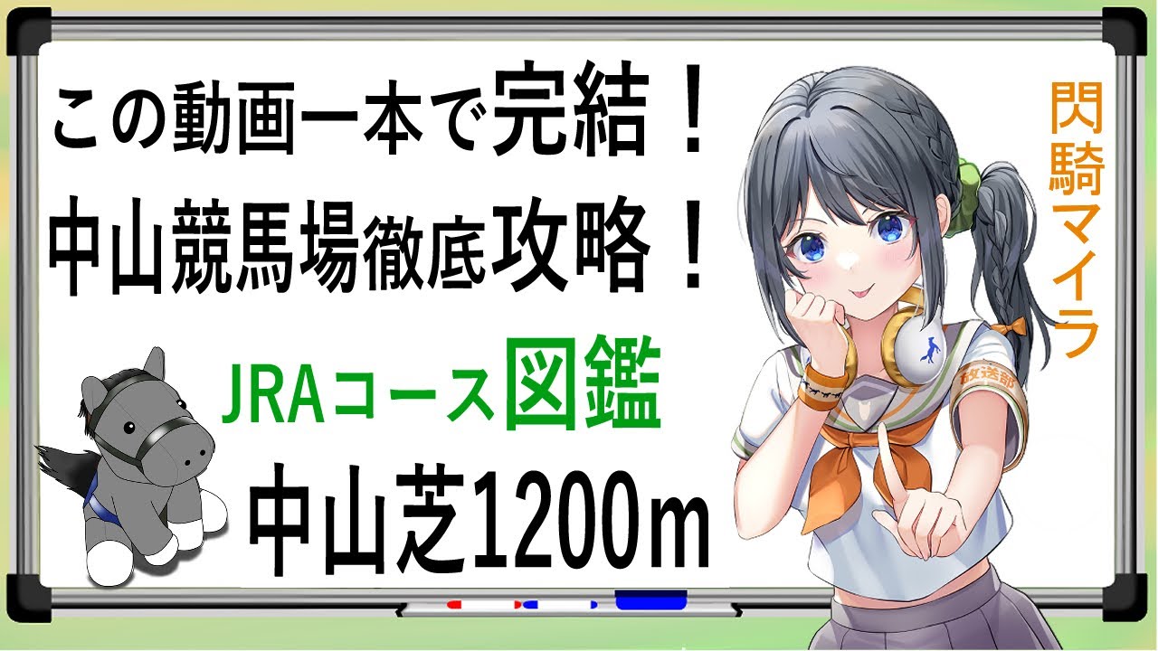 【競馬徹底攻略】中山芝1200ｍ 閃騎マイラ競馬場コース図鑑【 #中山競馬場  #スプリンターズS #オーシャンS】この動画一本で中山芝1200ｍ完全攻略！