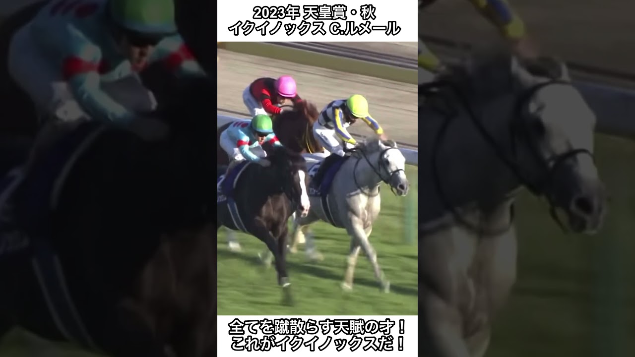 【競馬】全てを蹴散らす天賦の才！これがイクイノックスだ！圧巻の末脚発揮！#イクイノックス #競馬 #天皇賞秋 #shorts