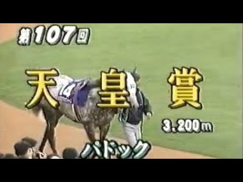 第107回　天皇賞（春）（ＧⅠ）パドック　1993.4.25　　出走馬：ライスシャワー、メジロマックイーン、メジロパーマー、マチカネタンホイザ、レットイットビー、アイルトンシンボリ、ムッシュシェクル他