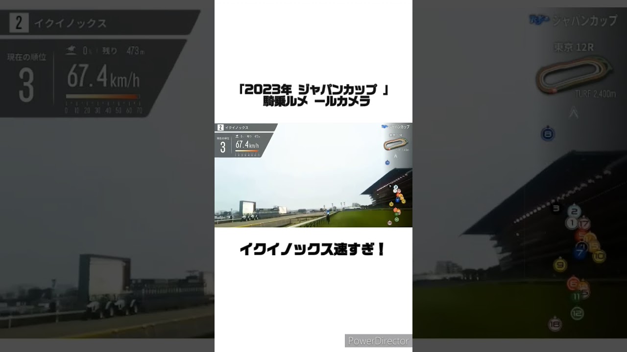 「2023年 ジャパンカップ 」 騎乗ルメ ールカメラ イクイノックス速すぎ！　 #競馬