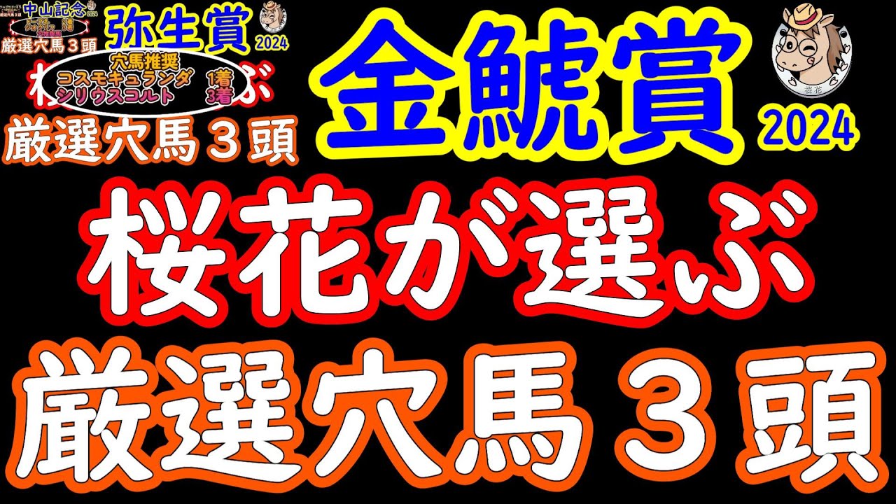 金鯱賞2024桜花が選ぶ厳選穴馬３頭！弥生賞はコスモキュランダとシリウスコルトの２頭を穴馬推奨！二強構成だが待ったをかける馬はいるか？中京の特殊なコース形態だからこそ隙を付ける馬３頭をピックアップ！