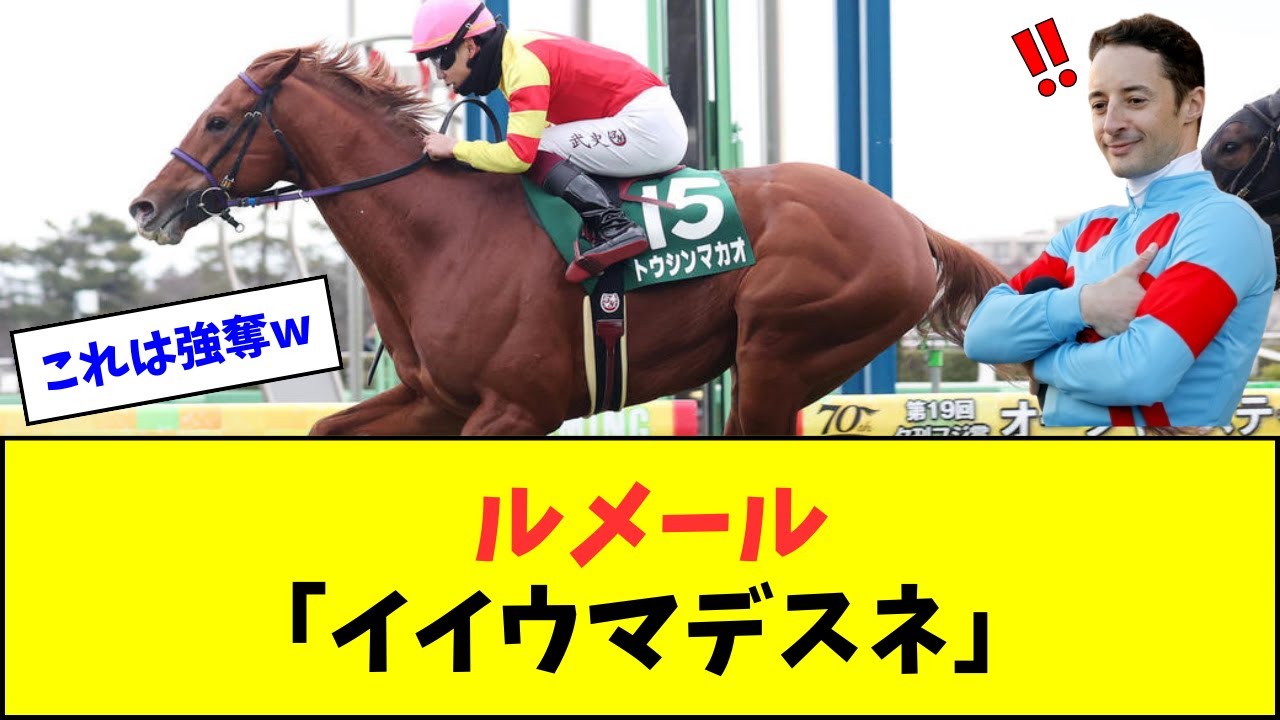 ルメール「イイウマデスネ」【反応集】