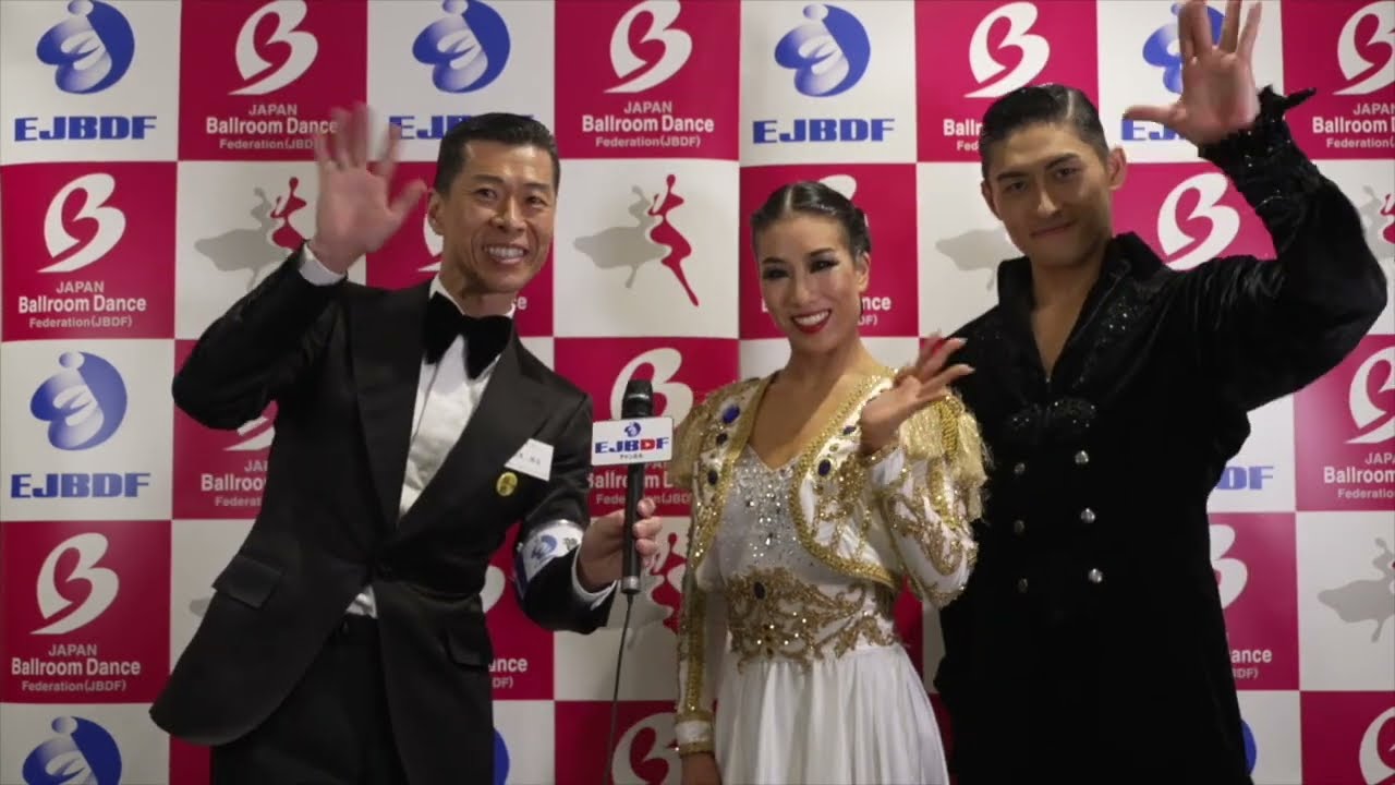 【2024 スーパージャパンカップダンス】 全日本セグエ選手権 ラテンアメリカン 野村直人・山﨑かりん 組の優勝インタビュー