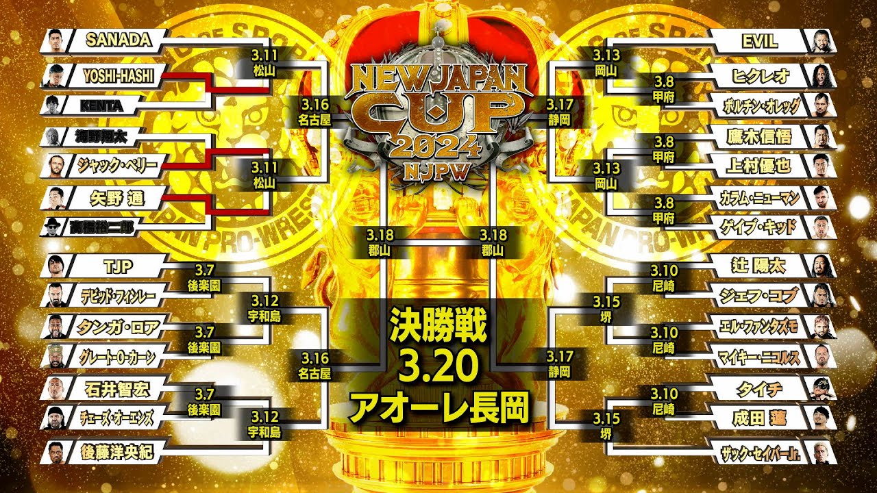 【オープニングVTR】春の最強戦士決定トーナメント「 NEW JAPAN CUP 2024 」【新日本プロレス 3.6 大田区総合体育館〜3.20 アオーレ長岡】