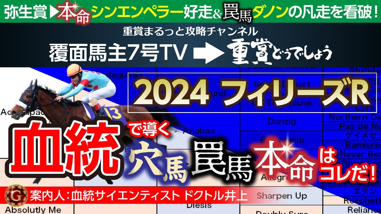 【フィリーズレビュー 2024｜血統診断】特注の血教えます！血統サイエンティストの「穴・罠・本命」の分析結果やいかに？