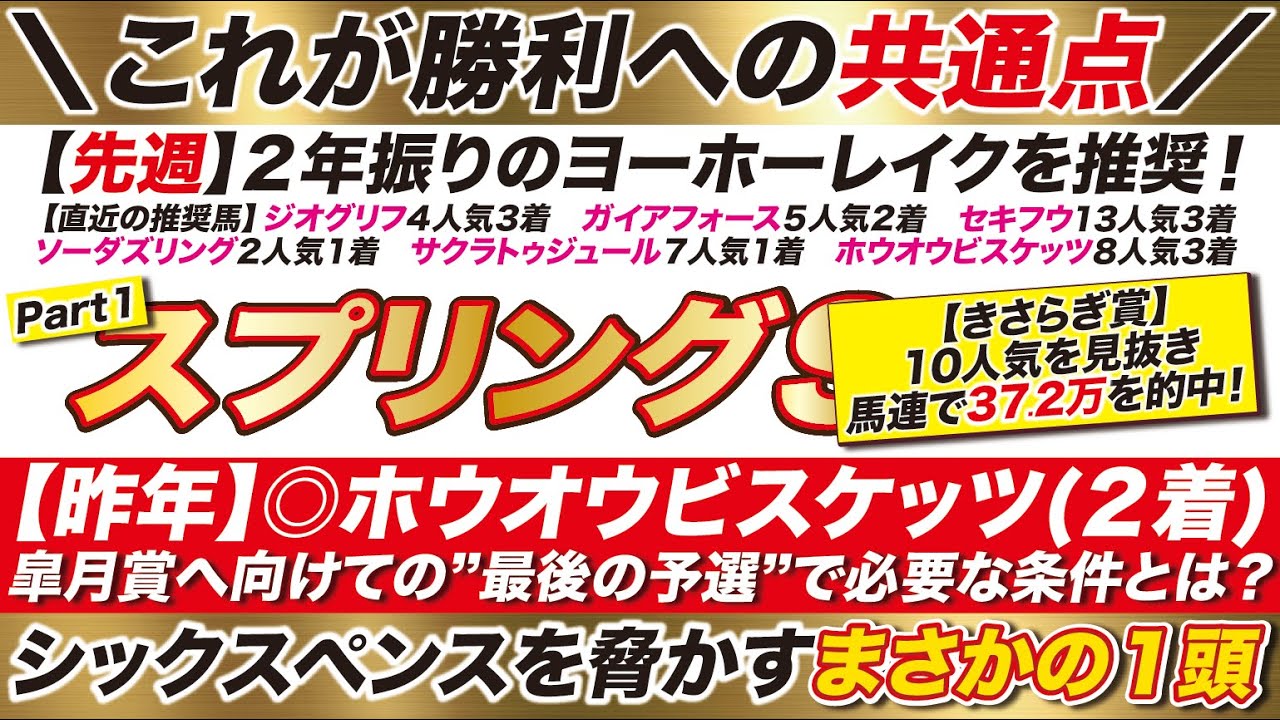 スプリングステークス 2024【予想】皐月賞へ向けての最後の予選だからこそ必要になる条件とは？シックスペンスを脅かすのはこの穴馬だ！