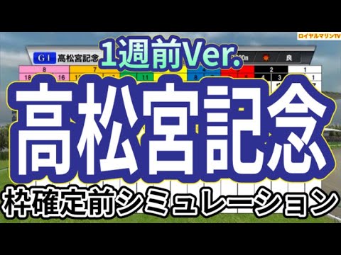 【高松宮記念2024】【1週前Ver.】ウイポ枠確定前シミュレーション ナムラクレア トウシンマカオ ルガル ママコチャ ウインマーベル #2391