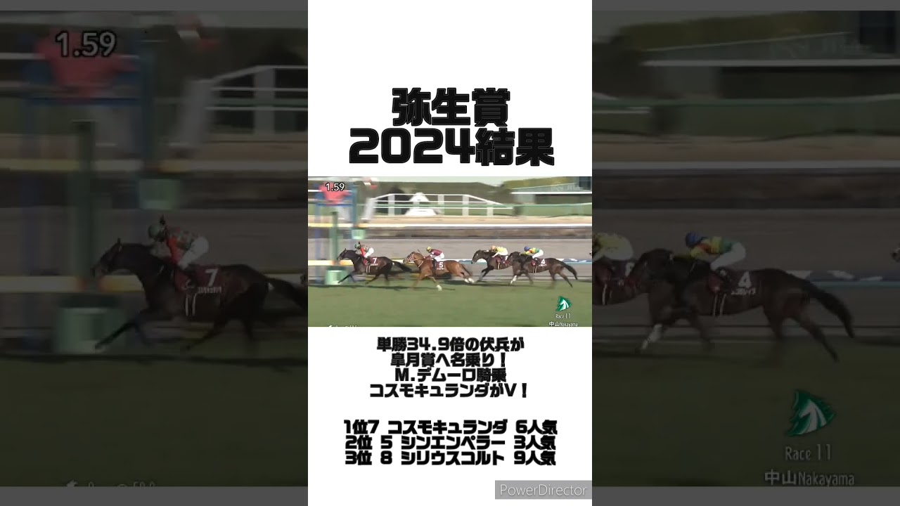 【弥生賞2024結果】単勝34.9倍の伏兵が皐月賞へ名乗り！M.デムーロ騎乗コスモキュランダがV！　 #競馬