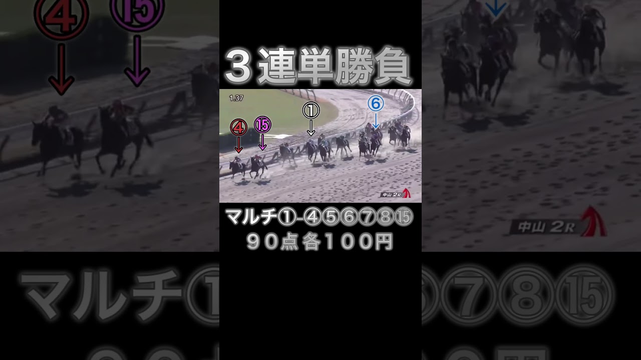 【競馬】馬券勝負！3連単9,000円買ってみた！ #競馬 #ギャンブル