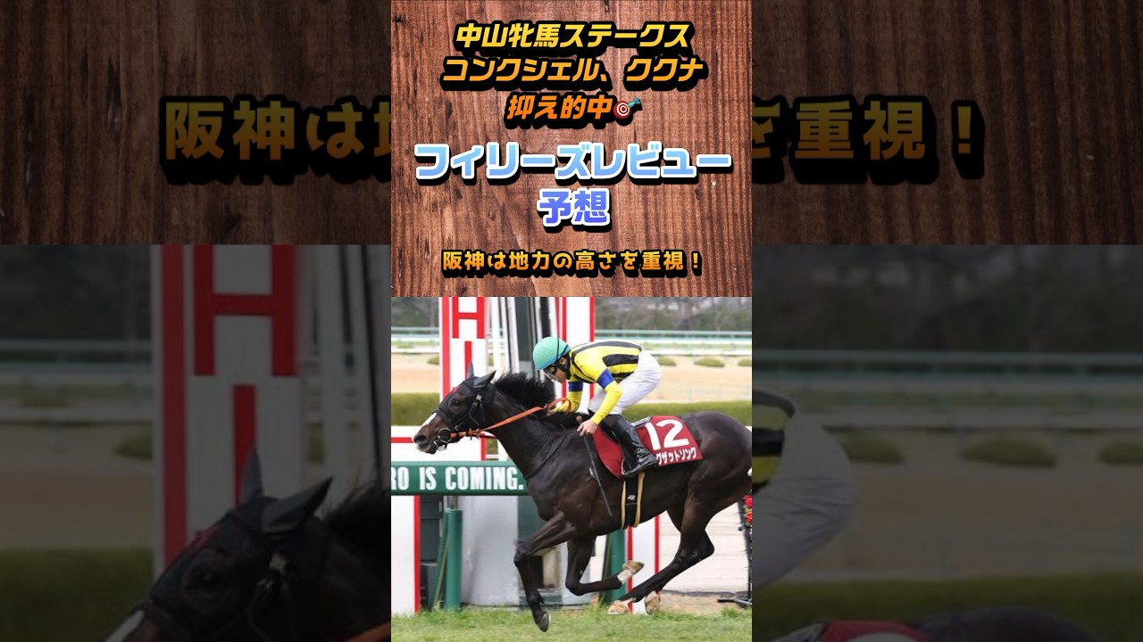 【フィリーズレビュー 2024 予想】 桜花賞に向けた1戦、現時点での実力馬はこれ！ #競馬 #金鯱賞 #バウンシーステップ #シカゴスティング #ロゼフレア