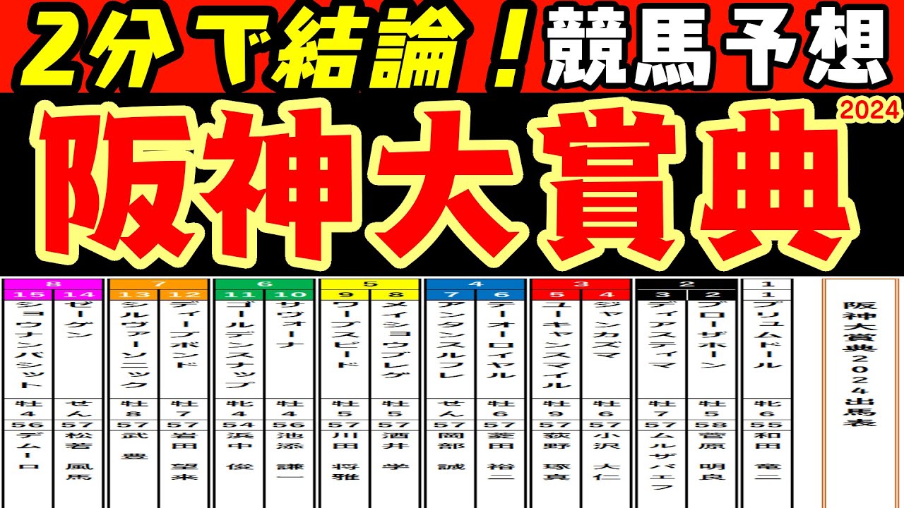 【2分で結論！】阪神大賞典2024レース競馬予想！長距離重賞において実力馬が力を出し切れるか？人気のテーオーロイヤルは重賞連勝なるか？２年前の覇者ディープボンドは衰えがあるのか？勢いある上り馬は？