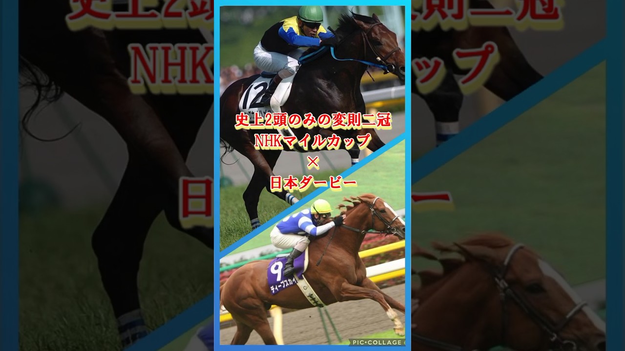 ✨史上2頭のみ変則二冠✨キングカメハメハ×ディープスカイ！#shorts #競馬 #日本ダービー #スポーツ #fyp #おすすめ #NHKマイル #ウマ娘
