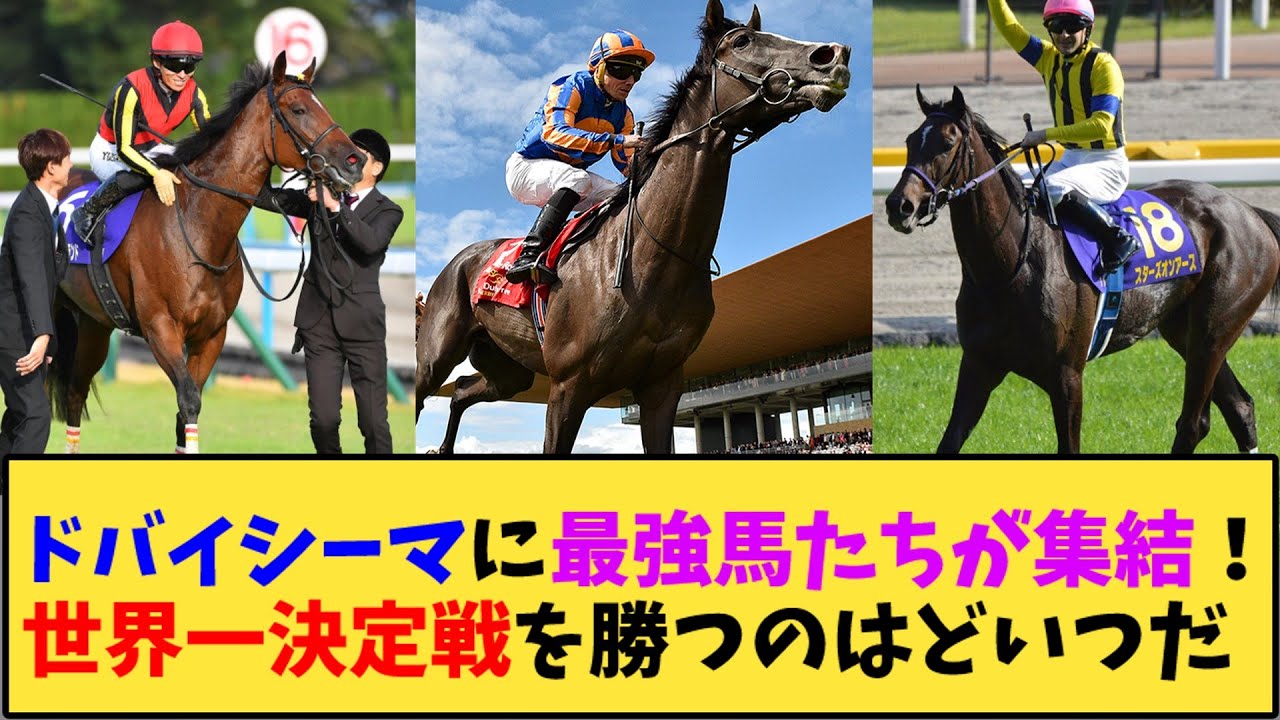 【競馬】｢ドバイシーマに最強馬たちが集結！世界一決定戦を勝つのはどいつだ」に対する反応【反応集】