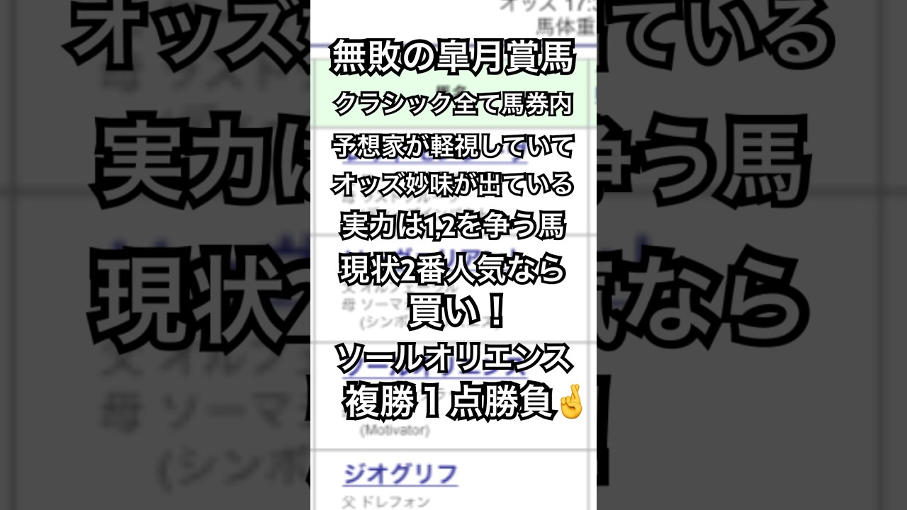 中山記念 2024 予想 無敗の皐月賞馬の復活 #競馬 #競馬予想 #ソールオリエンス