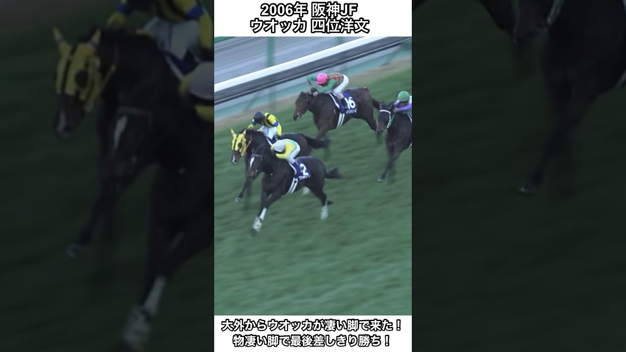 【競馬】大外からウオッカが凄い脚で来た！新たな女王の誕生！#競馬 #ウオッカ #阪神ジュベナイルフィリーズ #shorts