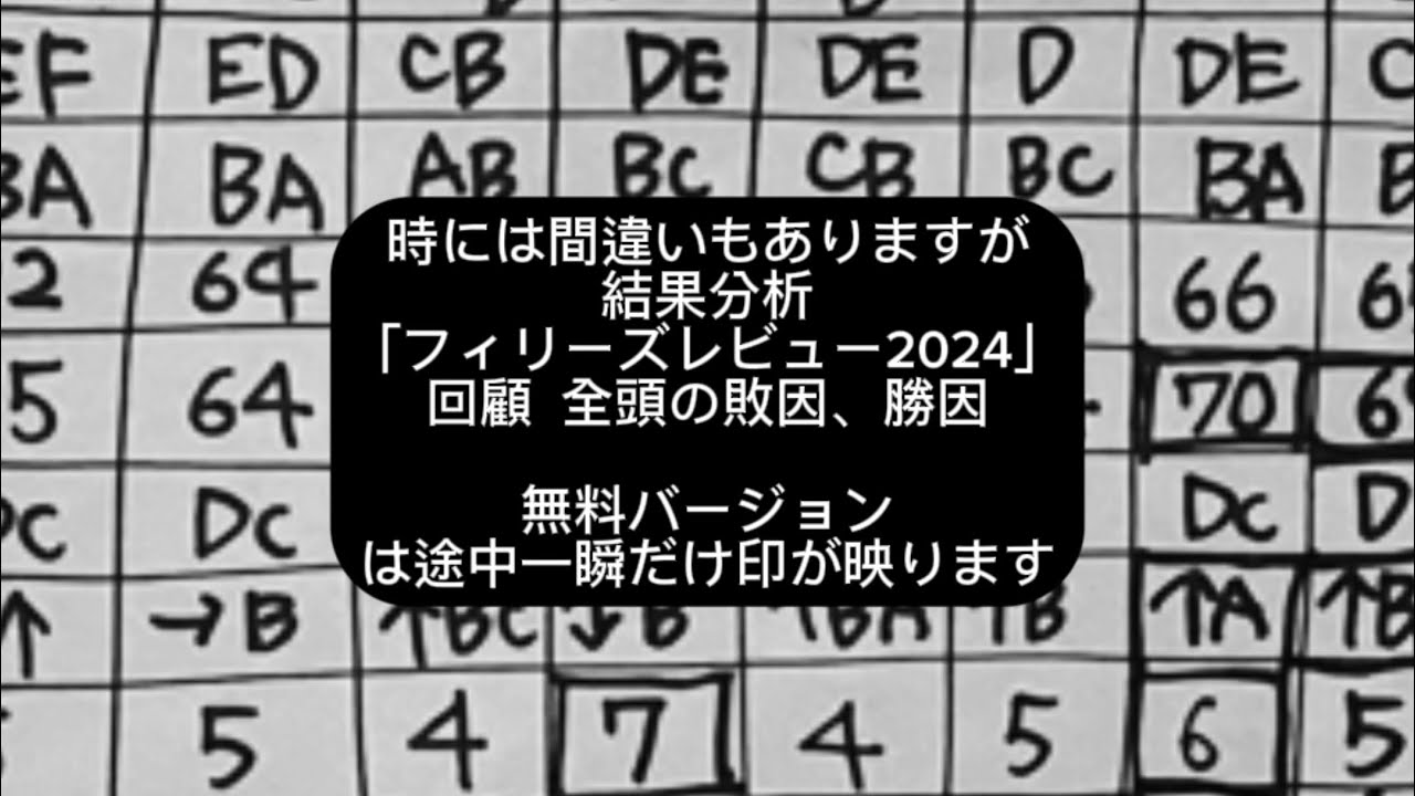 ［無料］結果分析「フィリーズレビュー2024回顧」全頭の敗因、勝因。