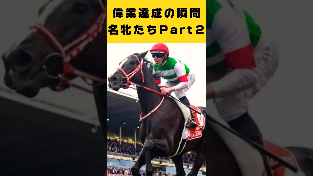 偉業達成の瞬間の名牝たちPart２