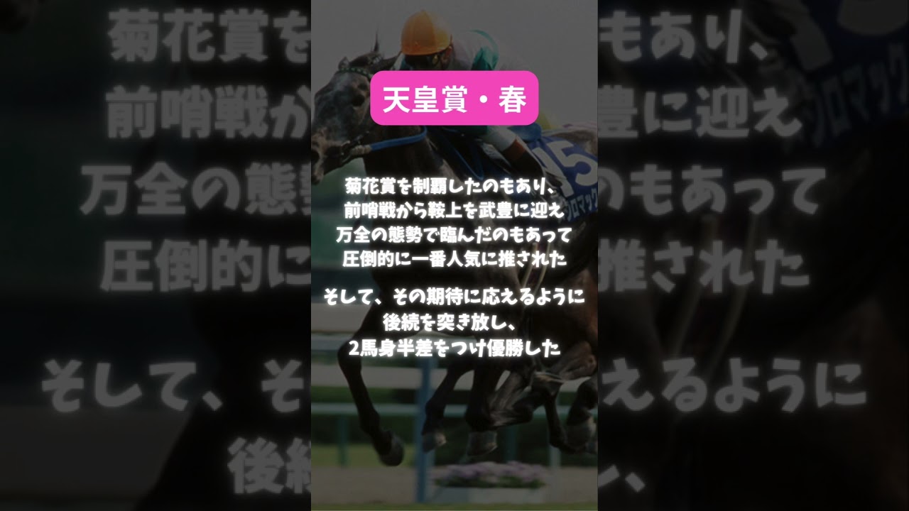 最強ステイヤーメジロマックイーンを簡単に紹介！　＃競馬　#ウマ娘　＃引退　＃競走馬　＃菊花賞　＃天皇賞・春